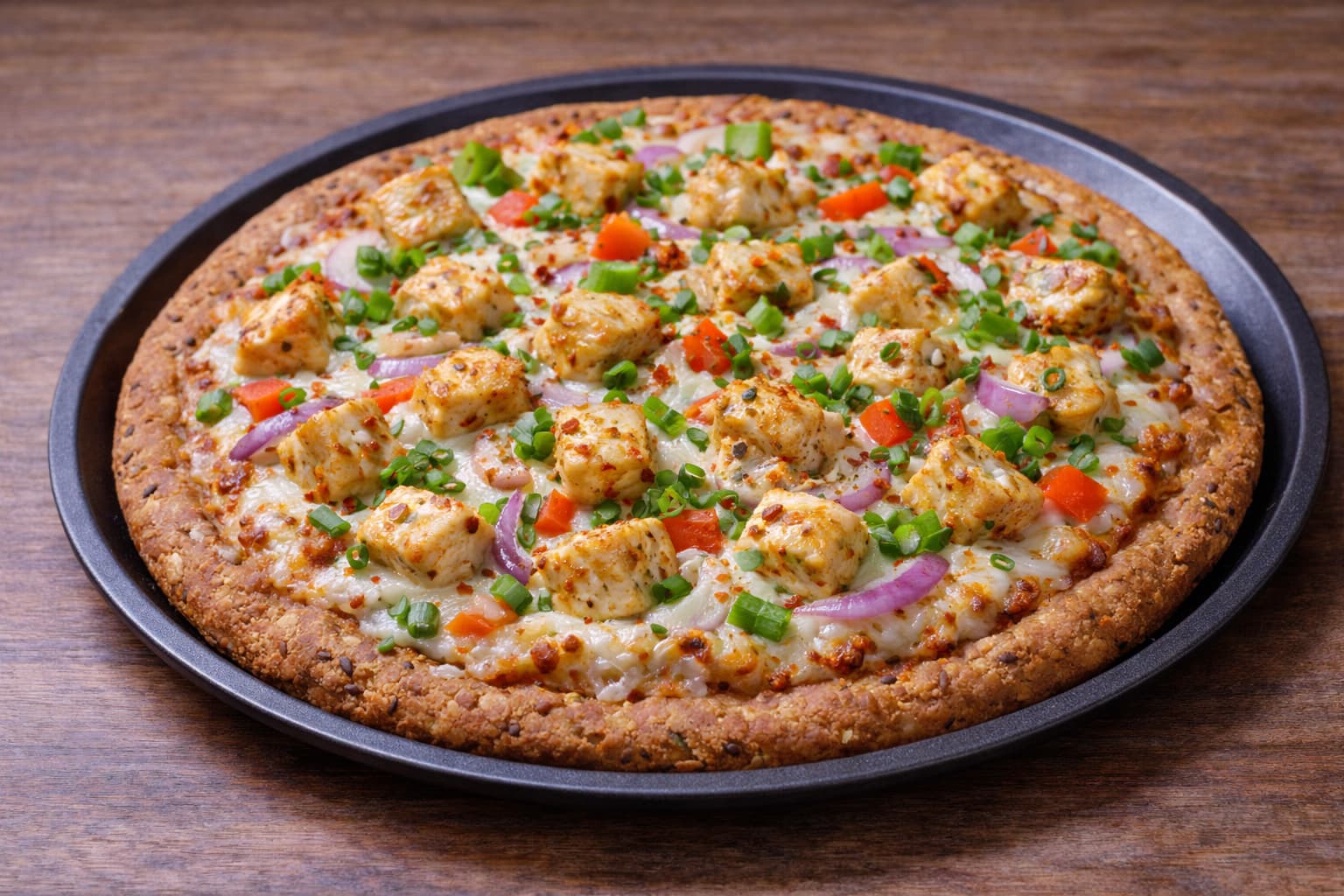 Multigrain Chicken Pizza (Fusion)